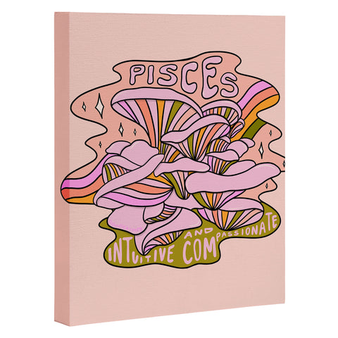 Doodle By Meg Pisces Mushroom Art Canvas