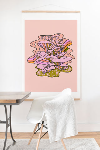 Doodle By Meg Pisces Mushroom Art Print And Hanger