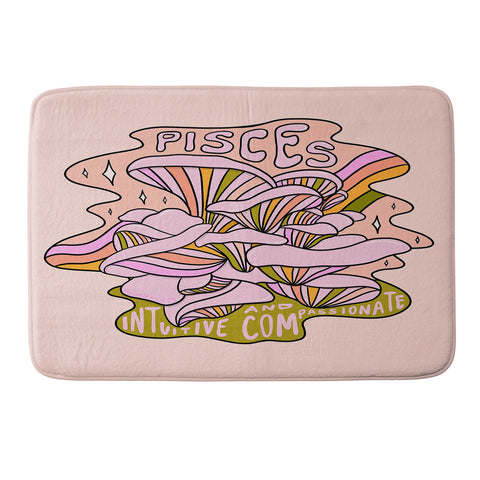 Doodle By Meg Pisces Mushroom Memory Foam Bath Mat
