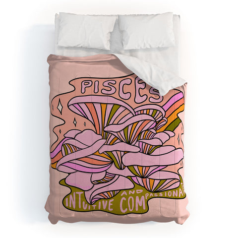 Doodle By Meg Pisces Mushroom Comforter