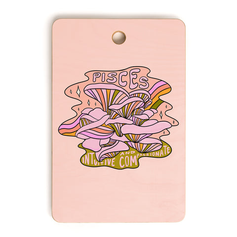 Doodle By Meg Pisces Mushroom Cutting Board Rectangle