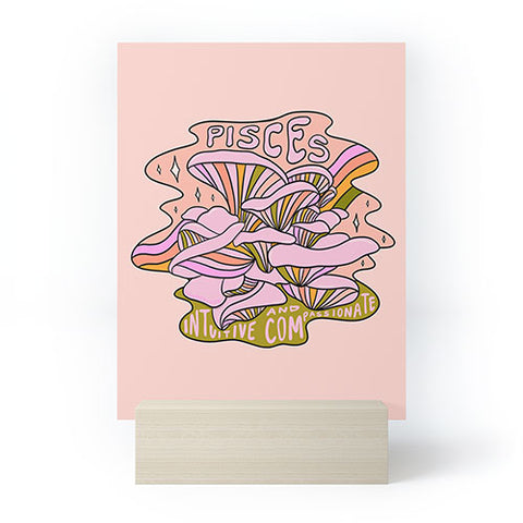 Doodle By Meg Pisces Mushroom Mini Art Print