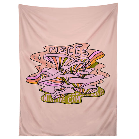 Doodle By Meg Pisces Mushroom Tapestry