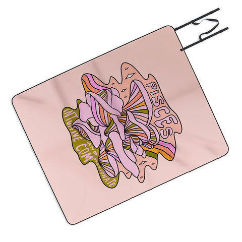 Doodle By Meg Pisces Mushroom Picnic Blanket