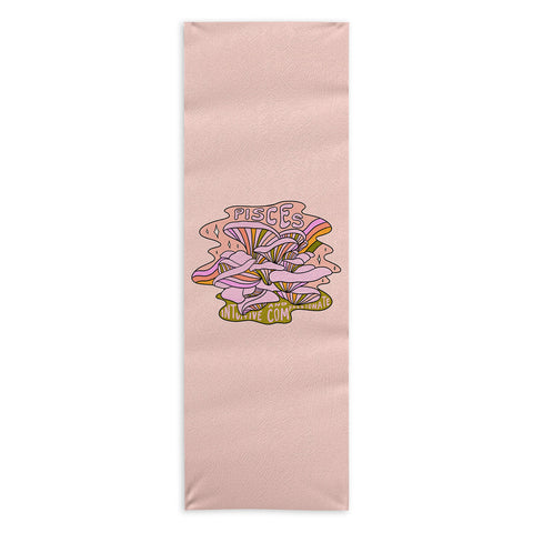 Doodle By Meg Pisces Mushroom Yoga Towel