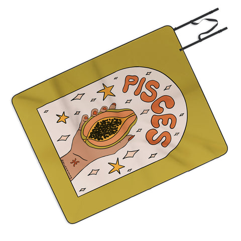 Doodle By Meg Pisces Papaya Picnic Blanket