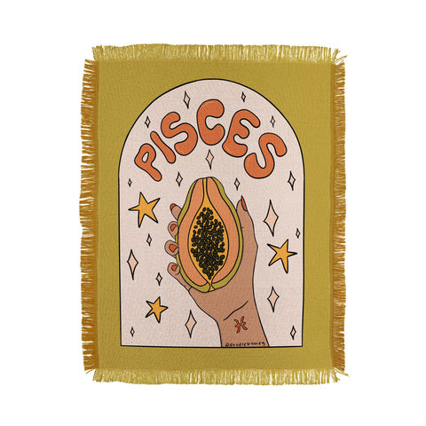 Doodle By Meg Pisces Papaya Throw Blanket