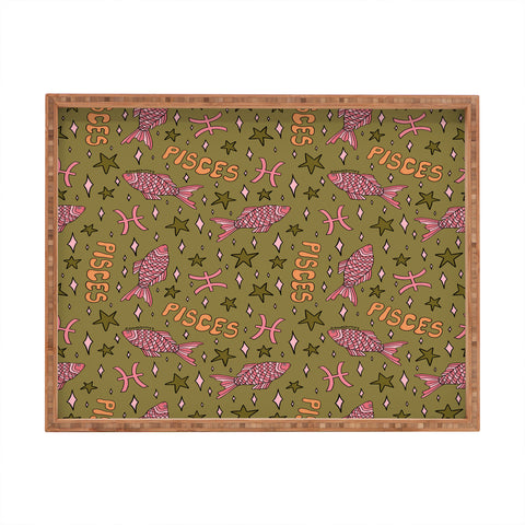 Doodle By Meg Pisces Print Rectangular Tray