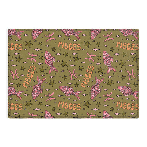 Doodle By Meg Pisces Print Outdoor Rug