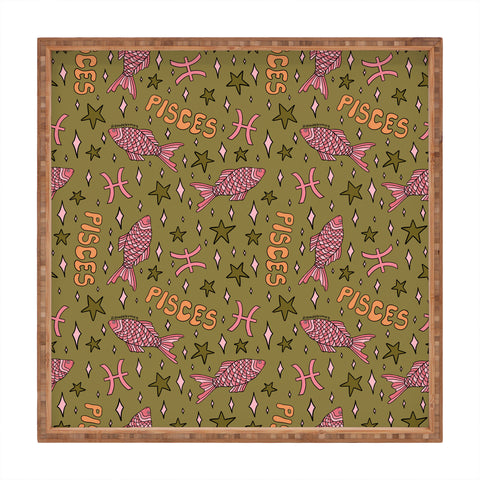 Doodle By Meg Pisces Print Square Tray