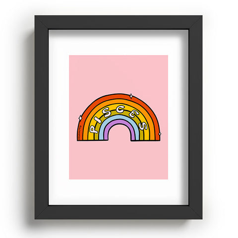 Doodle By Meg Pisces Rainbow Recessed Framing Rectangle