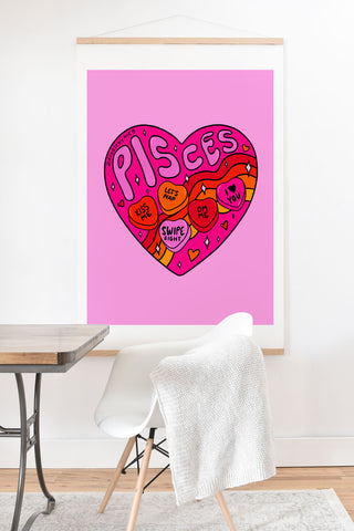 Doodle By Meg Pisces Valentine Art Print And Hanger