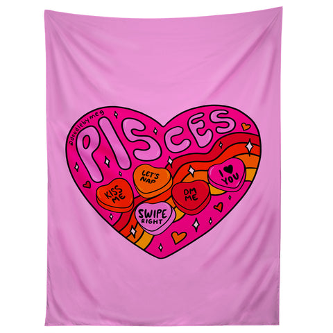 Doodle By Meg Pisces Valentine Tapestry