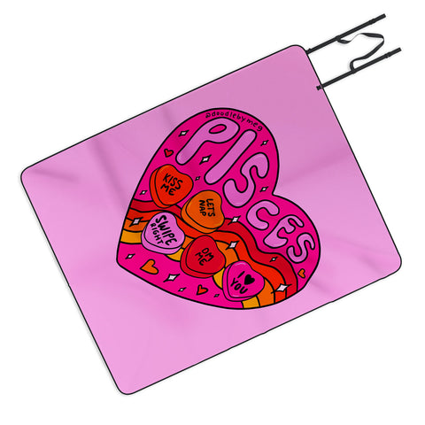 Doodle By Meg Pisces Valentine Picnic Blanket