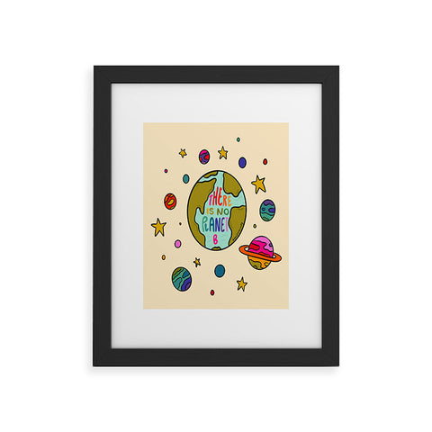 Doodle By Meg Planet B Framed Art Print