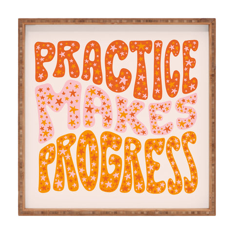 Doodle By Meg Practice Makes Progress Square Tray