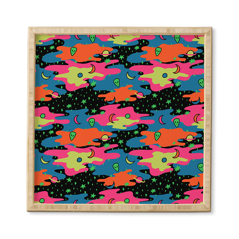 Doodle By Meg Psychedelic Space Framed Wall Art