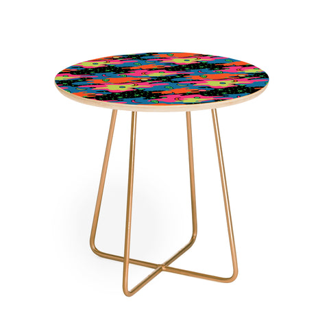 Doodle By Meg Psychedelic Space Round Side Table