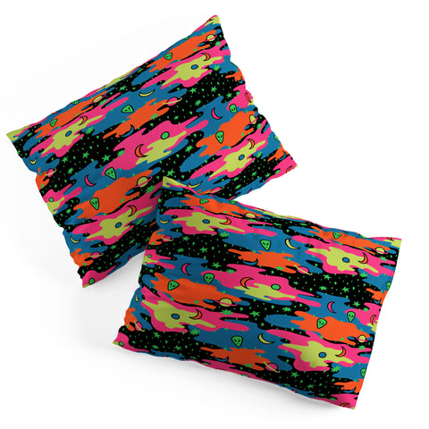 Doodle By Meg Psychedelic Space Pillow Shams