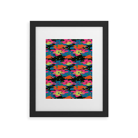 Doodle By Meg Psychedelic Space Framed Art Print