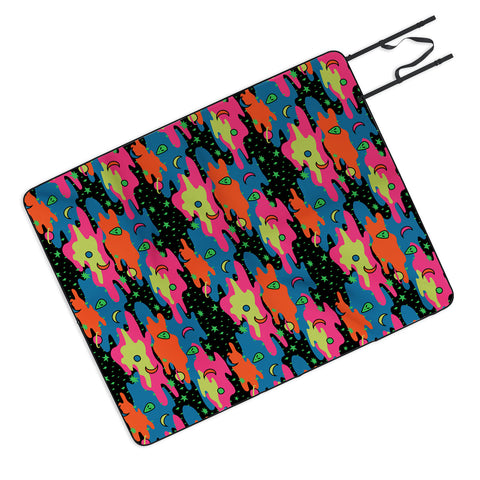 Doodle By Meg Psychedelic Space Picnic Blanket