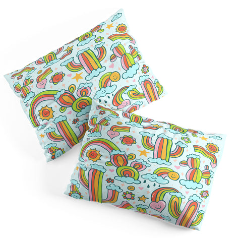 Doodle By Meg Rainbow Cacti Pillow Shams