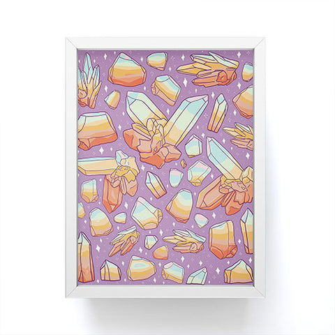Doodle By Meg Rainbow Crystal Print Framed Mini Art Print