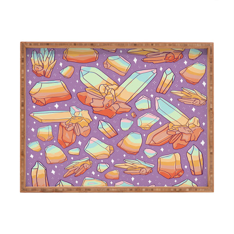 Doodle By Meg Rainbow Crystal Print Rectangular Tray