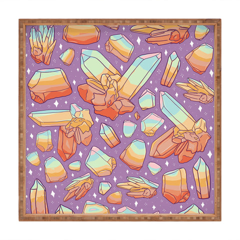 Doodle By Meg Rainbow Crystal Print Square Tray