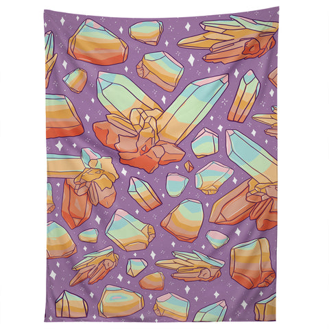 Doodle By Meg Rainbow Crystal Print Tapestry
