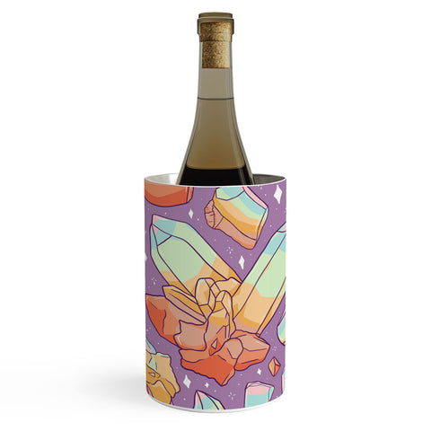 Doodle By Meg Rainbow Crystal Print Wine Chiller