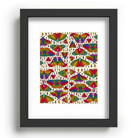 Doodle By Meg Rainbow Moth Print Recessed Framing Rectangle