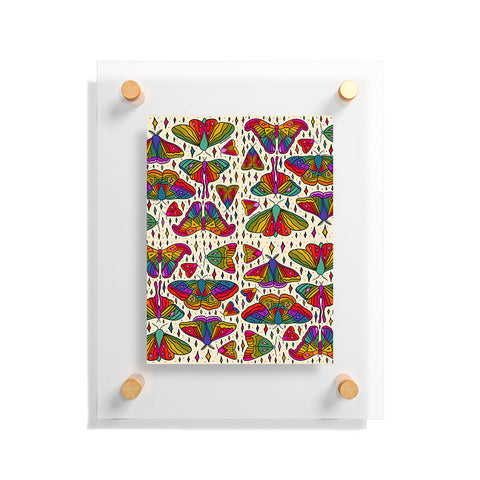 Doodle By Meg Rainbow Moth Print Floating Acrylic Print