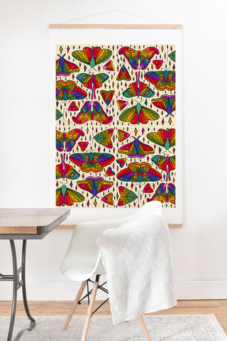 Doodle By Meg Rainbow Moth Print Art Print And Hanger