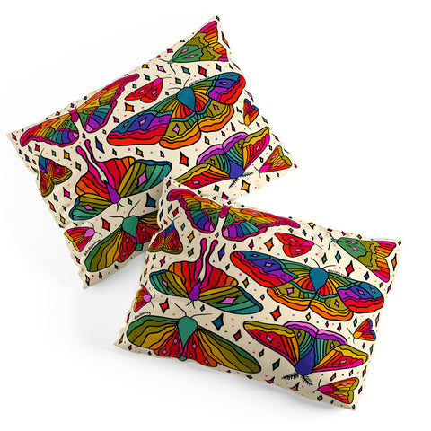 Doodle By Meg Rainbow Moth Print Pillow Shams