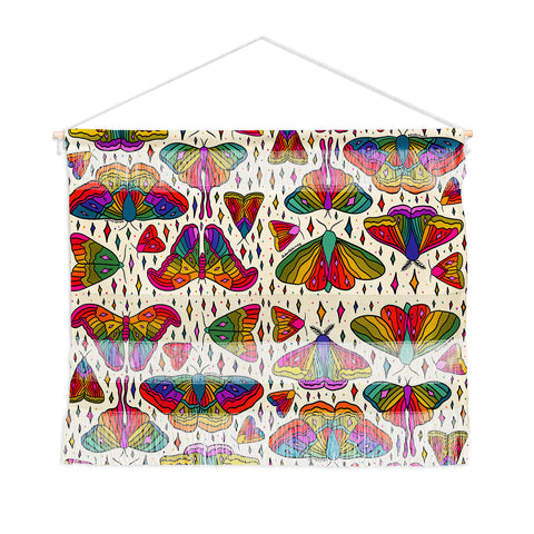 Doodle By Meg Rainbow Moth Print Wall Hanging Landscape