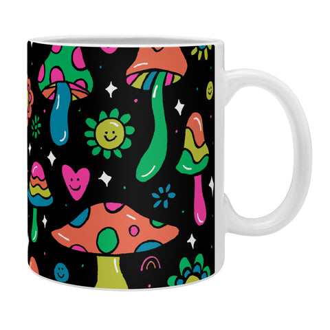 Doodle By Meg Rainbow Mushrooms Coffee Mug