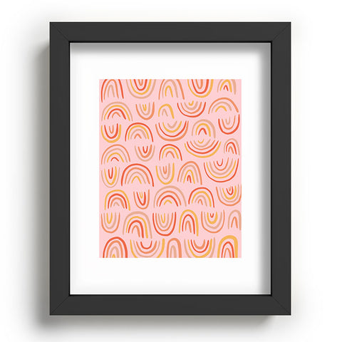 Doodle By Meg Rainbow Print Recessed Framing Rectangle