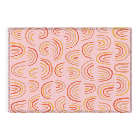 Doodle By Meg Rainbow Print Outdoor Rug