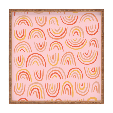 Doodle By Meg Rainbow Print Square Tray