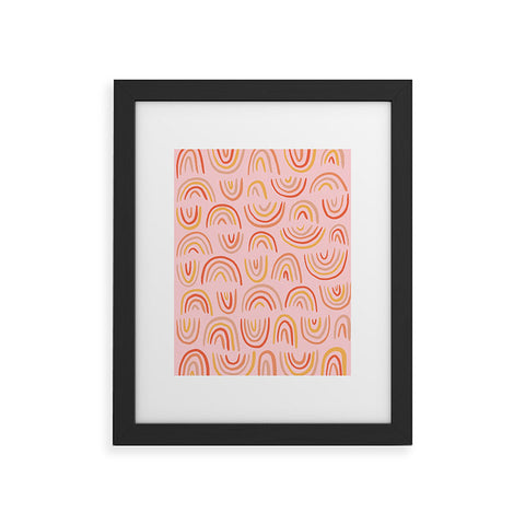 Doodle By Meg Rainbow Print Framed Art Print