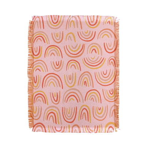 Doodle By Meg Rainbow Print Throw Blanket