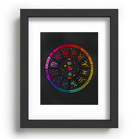 Doodle By Meg Rainbow Zodiac Wheel Recessed Framing Rectangle