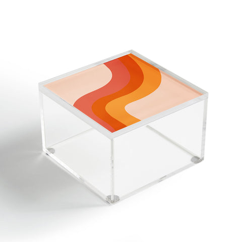 Doodle By Meg Retro Rainbow Stripes Acrylic Box