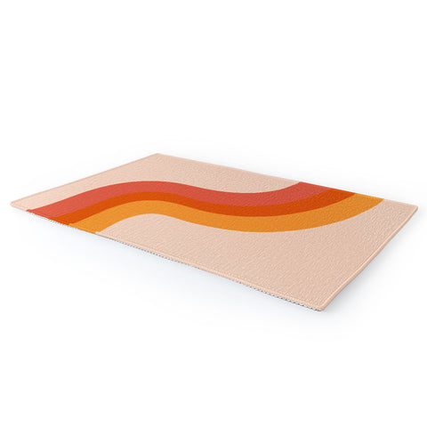 Doodle By Meg Retro Rainbow Stripes Area Rug