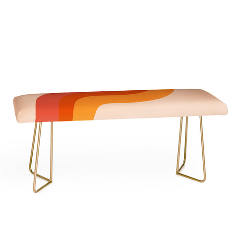 Doodle By Meg Retro Rainbow Stripes Bench