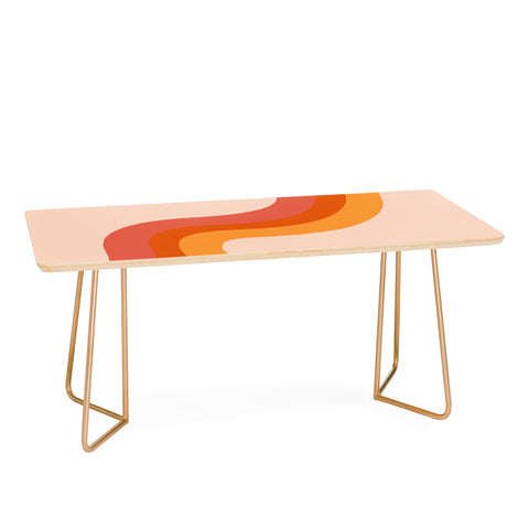 Doodle By Meg Retro Rainbow Stripes Coffee Table