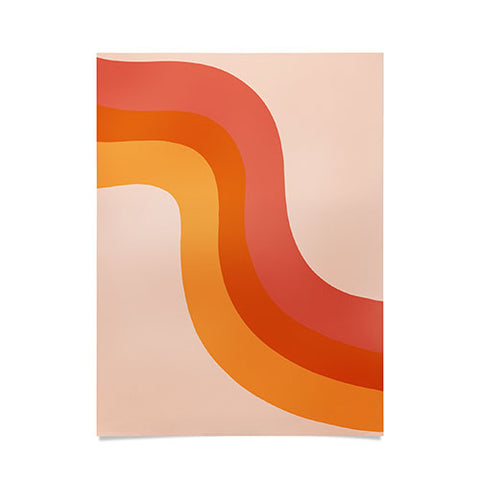 Doodle By Meg Retro Rainbow Stripes Poster