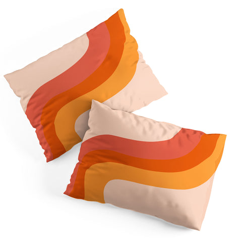 Doodle By Meg Retro Rainbow Stripes Pillow Shams