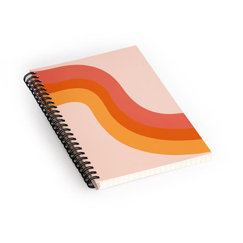 Doodle By Meg Retro Rainbow Stripes Spiral Notebook